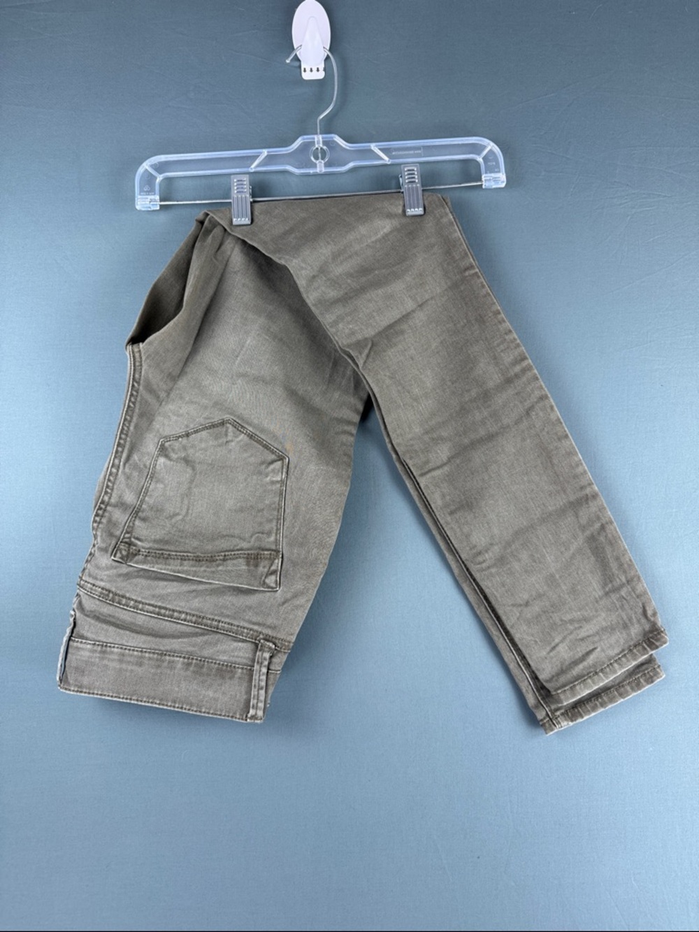 Express Women’s  Olive Green Straight-Leg Jeans